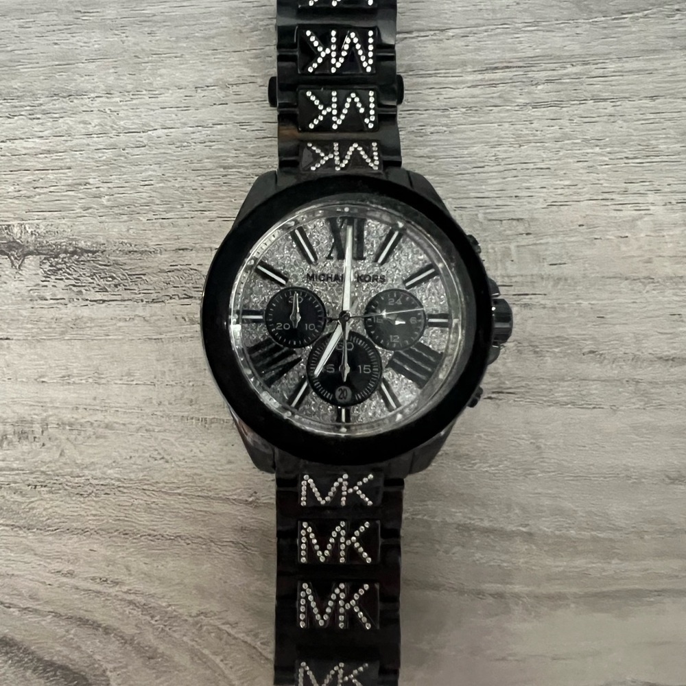 Black with Diamonds Michael Kors Watch